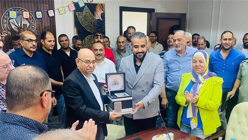 جهاز أكتوبر الجديدة يكرم محمود مراد بمناسبة تكليفه رئيسًا للعبور الجديدة