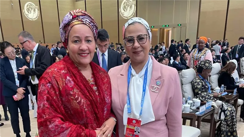 القمة العالمية للمرأة في الصين أمل عمار تلتقي نائبة الأمين العام للأمم المتحدة