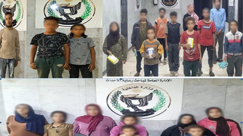 ضبط شبكة استغلال الأطفال في التسول والبيع الإلحاحي في الجيزة