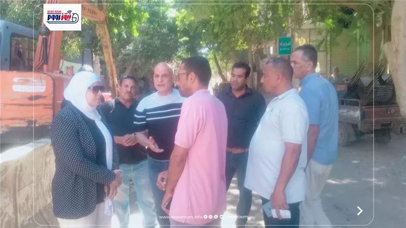 استكمال أعمال الصرف الصحي بالنصارية في الفيوم بتعاون مع البنك الأوروبي