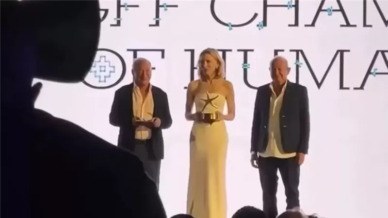 كيت بلانشيت تحصد جائزة بطلة الإنسانية في مهرجان الجونة السينمائي |صور