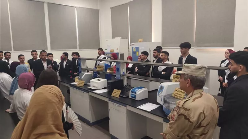طلاب بنى سويف في زيارة للمجمع الطبي للقوات المسلحة والإنتاج الحيواني والألبان 