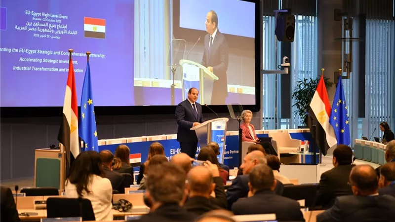 الرئيس السيسي: إطلاق المنصة المصرية الأوروبية لتحفيز الاستثمارات ذات الأولوية