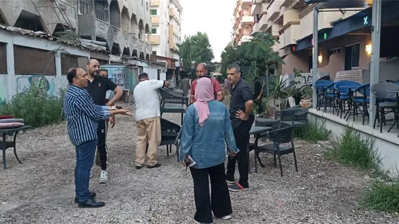 حملة مكبرة برأس البر لرفع الإشغالات وغلق الجراجات المخالفة وإعادة الانضباط