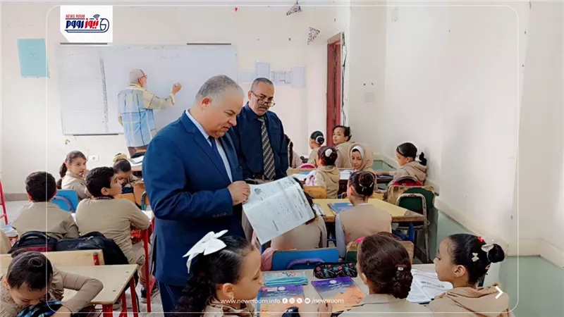 وكيل تعليم الفيوم يشهد طابور الصباح بمدرسة جمال عبدالناصر الابتدائية