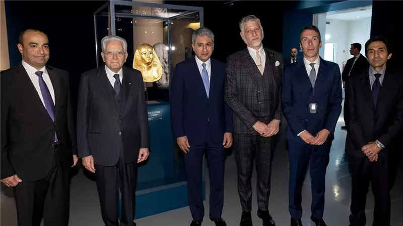 رئيس جمهورية إيطاليا يفتتح معرض 