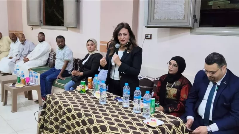مؤتمر جماهيري في قرية أرمنا لدعم راندا خالد مرشحة حزب العدل بدائرة نصر النوبة