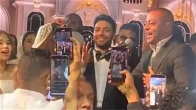 بحضور تامر عاشور ورامي جمال .. نجوم الغناء يشعلون حفل زفاف أحمد جمال |صور