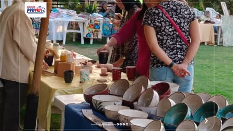 معرض للحرف اليدوية والصناعات التراثية الفيومية بنادي هليوبوليس الشروق بالقاهرة
