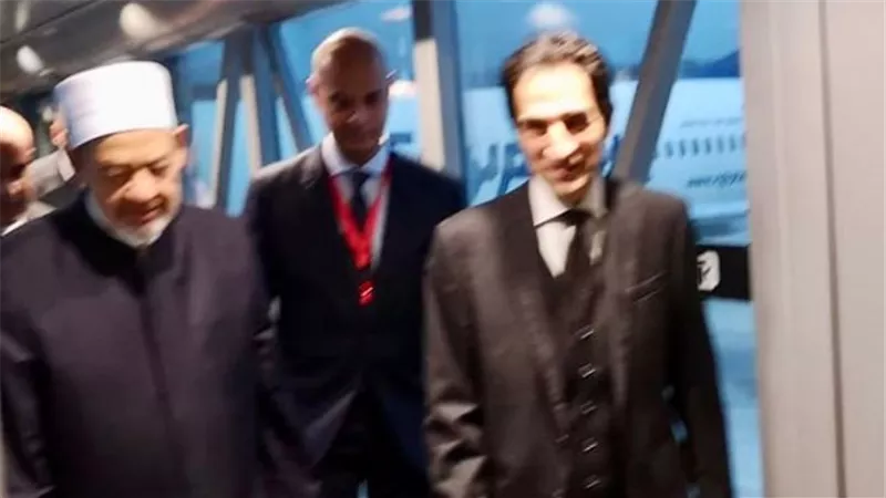 بسام راضي يستقبل الدكتور أحمد الطيب شيخ الأزهر الشريف  في روما 