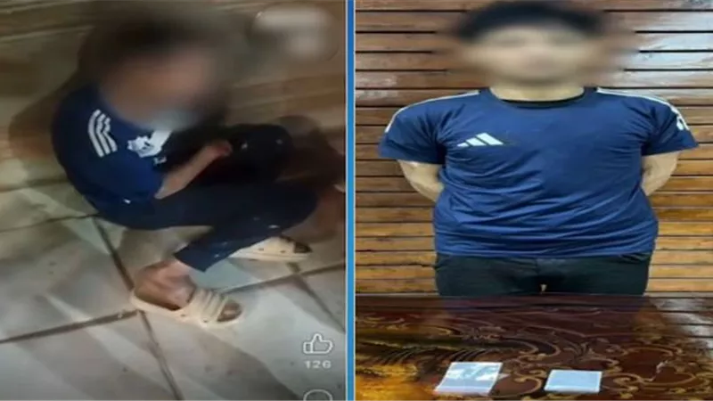 ضبط سائق بعد تداول فيديو يظهره في حالة عدم اتزان وحيازته مخدرات بالقليوبية