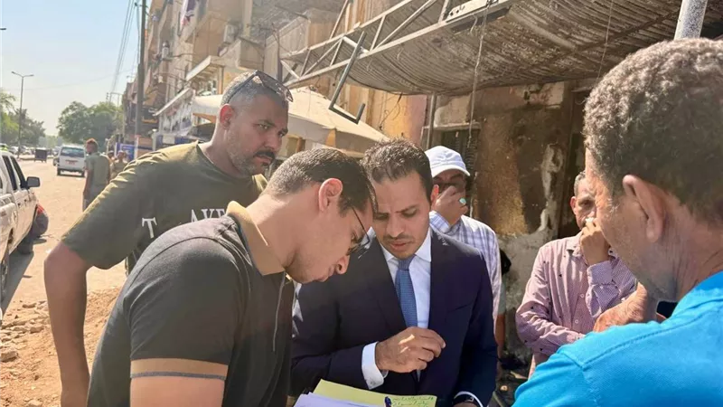 النيابة الإدارية تعاين حريق مخبز أسوان وتطلب تقرير فنى شامل 
