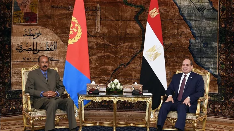 الرئيس السيسي يستقبل رئيس دولة إريتريا ويبحثان سبل إنهاء الحرب في السودان