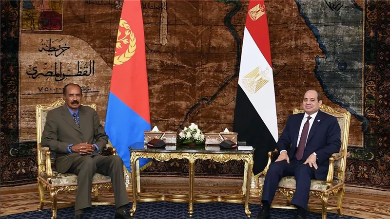 الرئيس عبد الفتاح السيسي يستقبل الرئيس الإريتري أسياس أفورقي