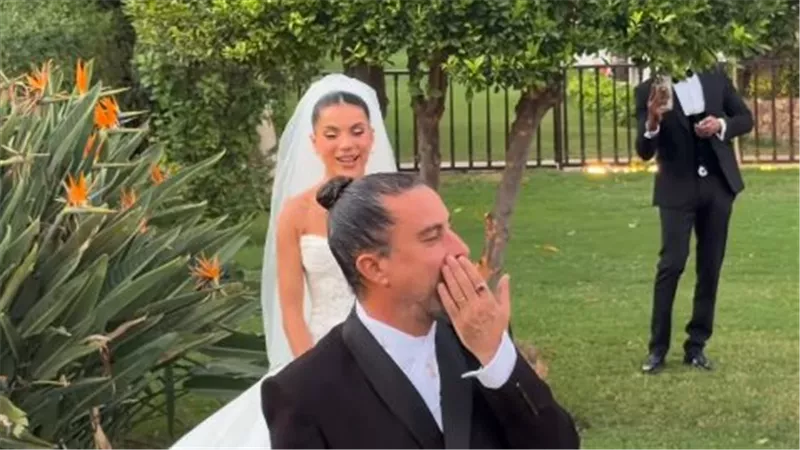 الصور الأولى من حفل زفاف المخرج هادي الباجوري على هايدي خالد