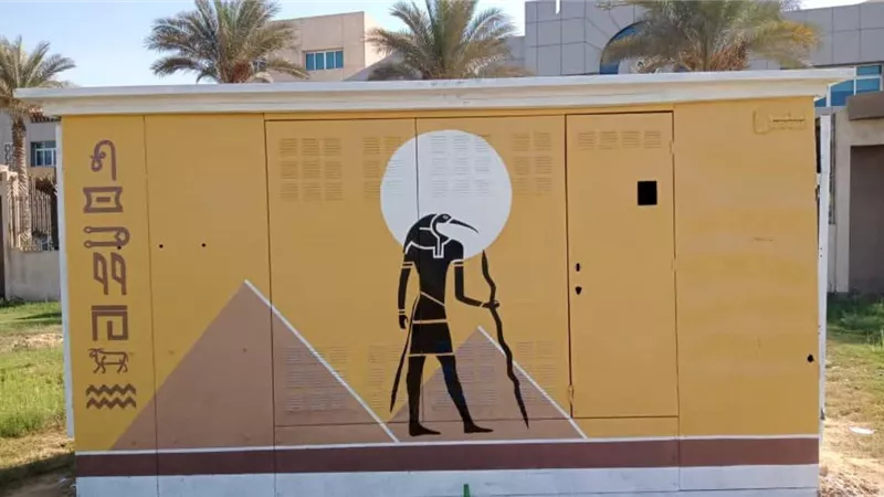 لمسات فرعونية تزين شوارع أكتوبر استعدادًا لافتتاح المتحف المصري الكبير