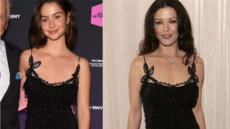  بعد 20 عامًا.. ابنة Catherine Zeta - Jones ترتدي فستان والدتها 