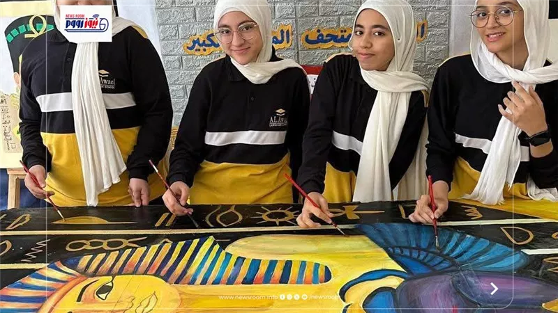 طالبات الأوائل بالفيوم يبدعن في ورشة فنية احتفالًا بافتتاح المتحف الكبير