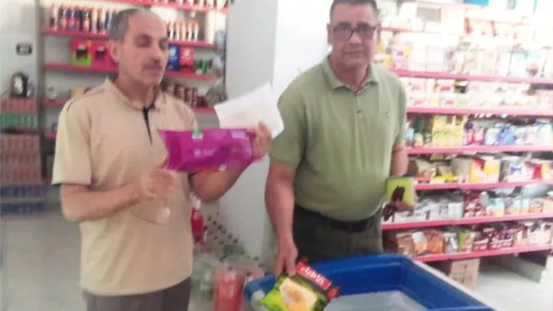 ضبط 3087 عبوة جبنة مجهولة المصدر وسجائر مهربة ببنى سويف