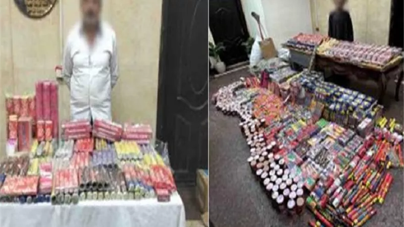 بأكثر من مليون قطعة.. ضبط شخصين يتاجران في الألعاب النارية بالقاهرة 