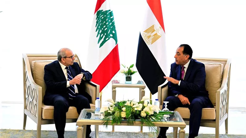 رئيسا وزراء مصر ولبنان يترأسان اجتماع اللجنة العليا المصرية اللبنانية المشتركة