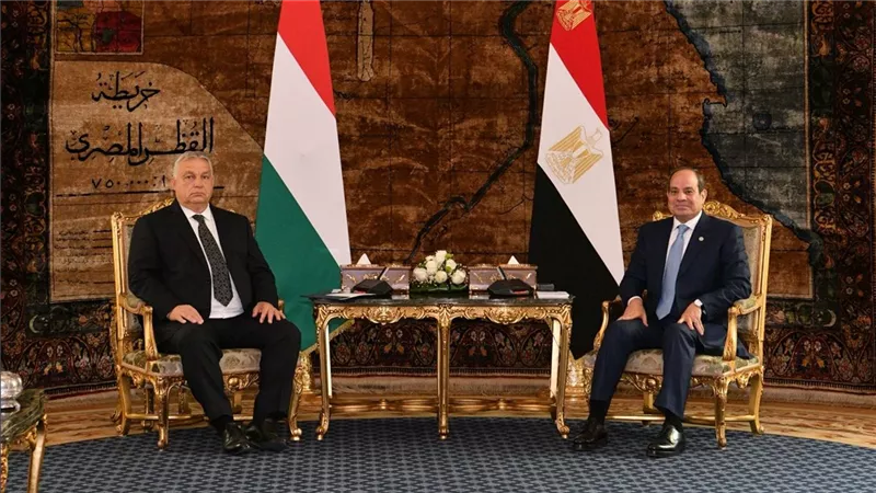 الرئيس عبدالفتاح السيسي يستقبل رئيس وزارء دولة المجر