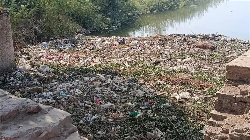 أهالي  قريه كوم بلال بقنا يستغيثون من تراكم القمامة وورد النيل بترعه اصفون