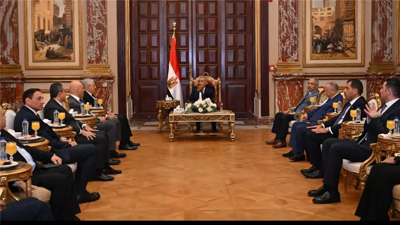 رئيس مجلس الشيوخ يستقبل النائب العام والوفد المرافق له 