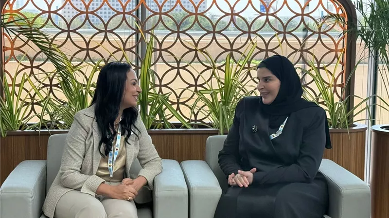 وزيرة التضامن الاجتماعي تلتقي وزيرة الدولة للتعاون الدولي بدولة قطر
