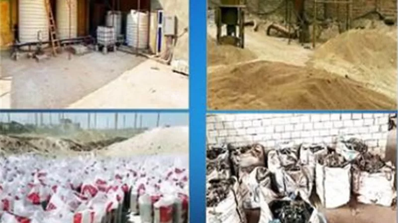 القبض على شخصين لإدارة مصنع لاستخدامه مواد خام مجهولة المصدر 