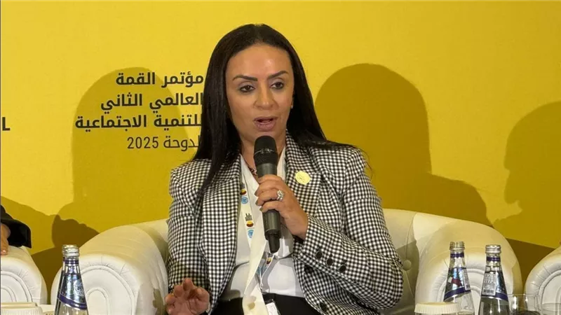وزيرة التضامن الاجتماعي تشارك في فعالية حول فلسطين والحماية الاجتماعية بالدوحة
