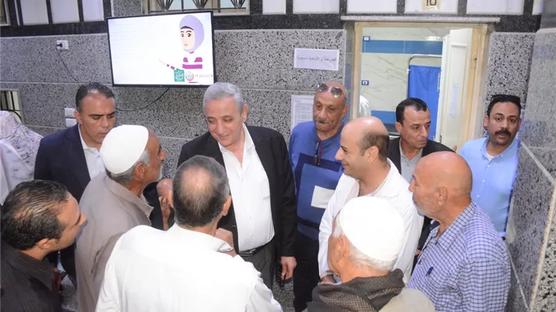 محافظ الغربية يتفقد عيادة أحمد عرابي بكفر الزيات ويوجه بتحسين الخدمات الطبية
