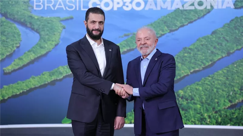 الشرع يلتقي بالرئيس البرازيلي على هامش مؤتمر تغير المناخ 