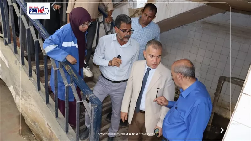 رئيس مياه الفيوم يتفقد عددًا من مواقع العمل لمتابعة سير الأداء بالشركة