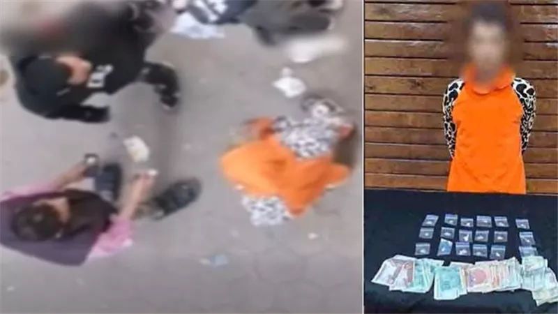 مقطع فيديو يكشف تاجر مخدرات يروج 
