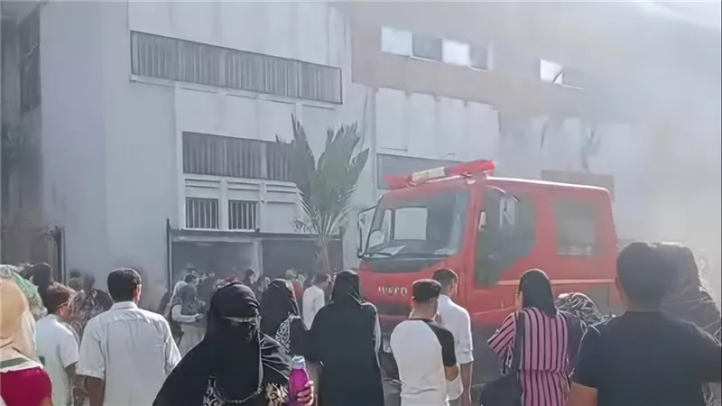اندلاع حريق في احد مصانع الاستثمار ببورسعيد والحماية المدنية تصل المكان