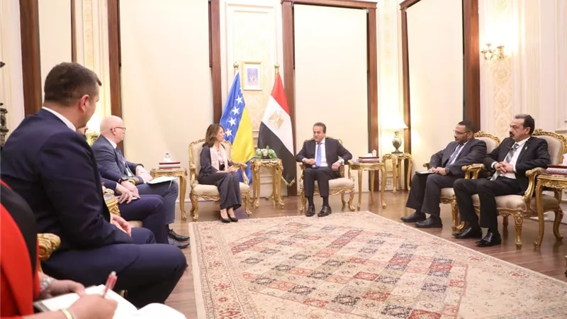 وزير الصحة يلتقي وزيرة الشؤون المدنية في البوسنة والهرسك