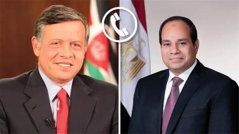خلال اتصال هاتفي.. الرئيس السيسي يدين الهجوم الإيراني على أراضي الأردن