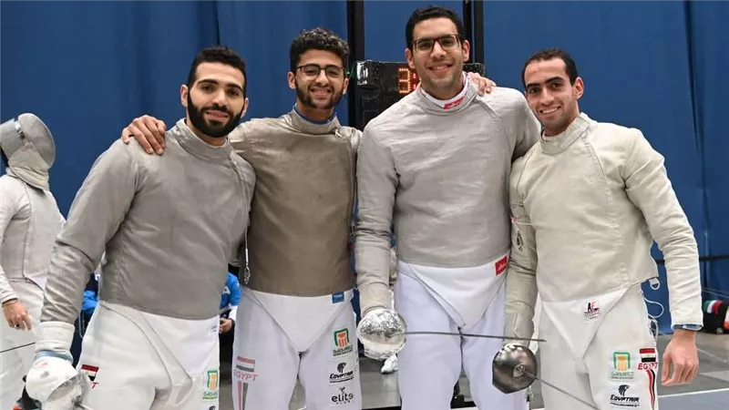 ميدالية عالمية.. مصر تتأهل لنهائي الفرق بكأس العالم لسلاح السيف للرجال بالمجر