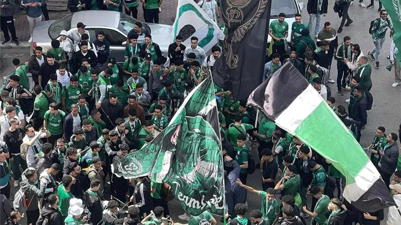 جماهير المصري تؤازر فريقها على ملعب السويس أمام فريق سيمبا التنزاني