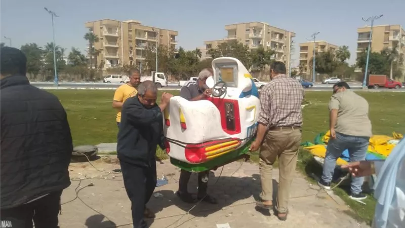 حملة مكثفة لإزالة الإشغالات والتعديات وتحسين المرور في السويس 