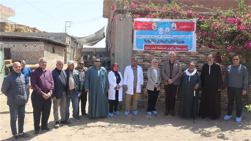 محافظ القليوبية يدشن الحملة القومية الأولى لتحصين الماشية ضد الحمى القلاعية والوادي المتصدع
