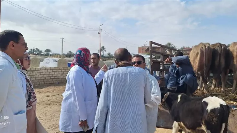 مديرية الطب البيطري بالسويس تتابع تحصين الحيوانات ضد القلاعية والوادي المتصدع 