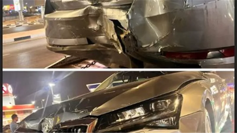 نيكول هاني محروس تنجو من الموت بعد تعرضها لحادث سير مروع