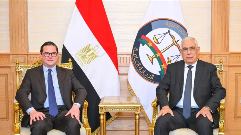 النائب العام يستقبل رئيس وكالة اليروجست لبحث سبل التنسيق وتبادل الخبرات