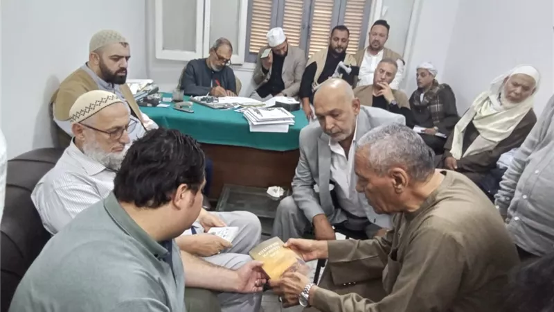 شيخ الطريقة الرفاعية يستقبل وفدا تركيا بمقر الجديد للطريقة بالقاهرة