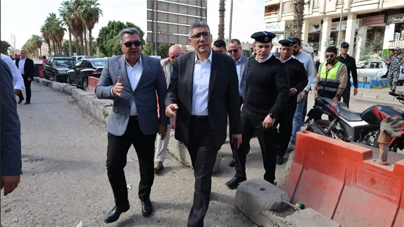 محافظ الجيزة يتفقد المسارات البديلة لمواقع أعمال مترو الهرم 