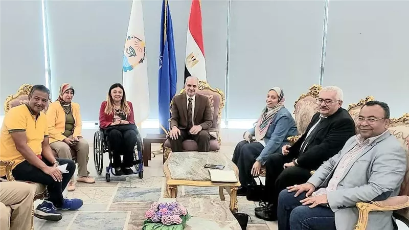مشرف عام القومي للإعاقة تلتقي القائم بأعمال رئيس جامعة أسوان  لبحث سبل التعاون