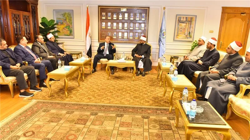 محافظ أسيوط يبحث مع أمين مجمع البحوث الإسلامية تعزيز الشراكة في نشر الوعي 