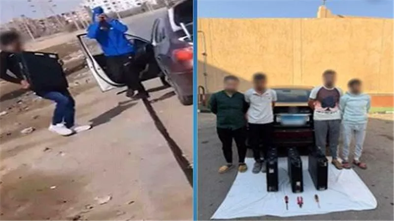 القبض علي 4 أشخاص لقيامهم بسرقة محولات كهرباء بالسويس